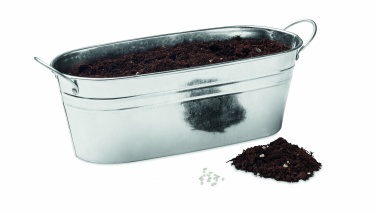 Logotrade promotional giveaway image of: Zinc tub with 3 herbs seeds
