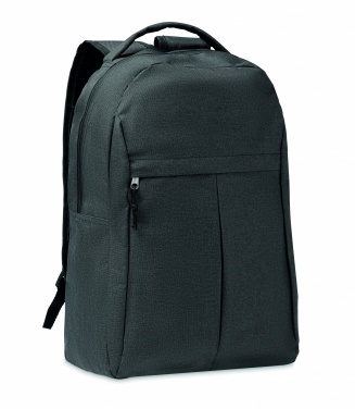 Logo trade promotional giveaways image of: 600D RPET 2 tone backpack