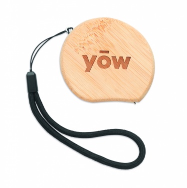 Logotrade promotional items photo of: Measuring tape in bamboo 2m