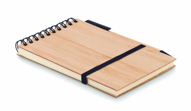 Logotrade promotional gift picture of: A6 bamboo notepad with pen SONORABAM