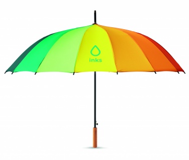 Logotrade promotional item image of: 27 inch rainbow umbrella