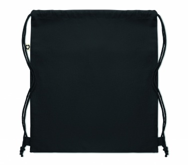 Logo trade promotional giveaways image of: Recycled cotton drawstring bag