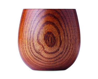 Logo trade promotional giveaways image of: Oak wooden mug 250 ml