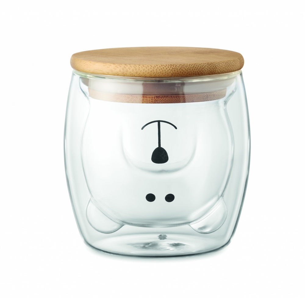 Logo trade promotional item photo of: Double wall borosilicate mug