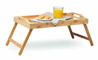 Logo trade corporate gifts picture of: Foldable bamboo tray