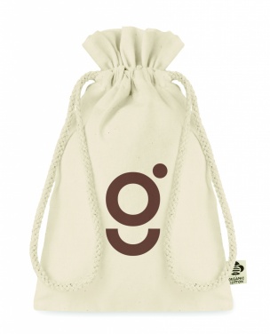 Logotrade business gift image of: Small organic cotton gift bag