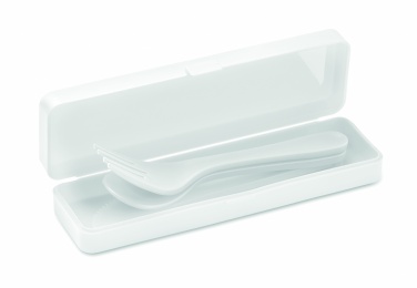 Logo trade promotional merchandise image of: Cutlery set recycled PP