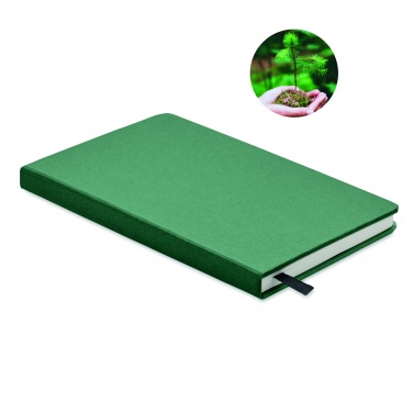 Logo trade promotional product photo of: A5 recycled page notebook