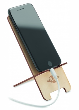 Logo trade advertising product photo of: Birch Wood phone stand