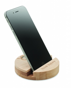 Logotrade promotional products photo of: Birch Wood phone stand