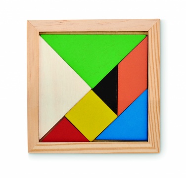 Logotrade corporate gift picture of: Tangram puzzle in wood