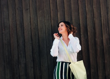 Logo trade promotional products image of: Cotton shopping bag 140gr/m²