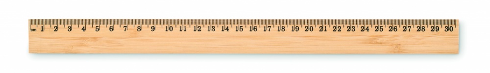 Logo trade promotional merchandise image of: Ruler in bamboo 30 cm