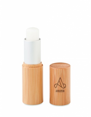 Logotrade corporate gift picture of: Lip balm in bamboo tube box