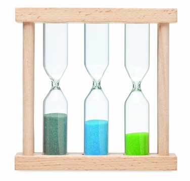 Logotrade promotional giveaway picture of: Set of 3 wooden sand timer