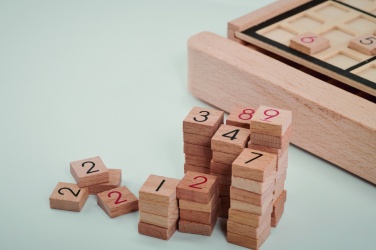 Logo trade promotional gift photo of: Wooden sudoku board game