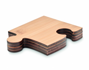 Logo trade business gifts image of: Set of 4 puzzle coasters
