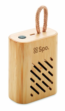 Logotrade promotional item picture of: 3W Bamboo wireless speaker