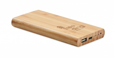 Logotrade corporate gift image of: 6000 mAh Bamboo power bank