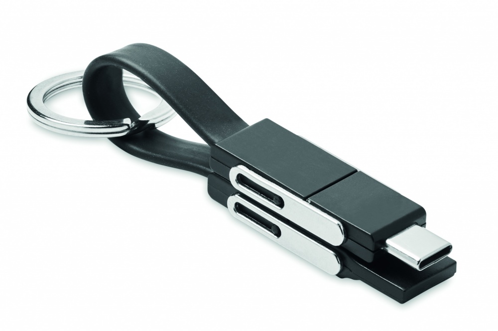 Logo trade promotional products image of: keying with 4 in 1 cable