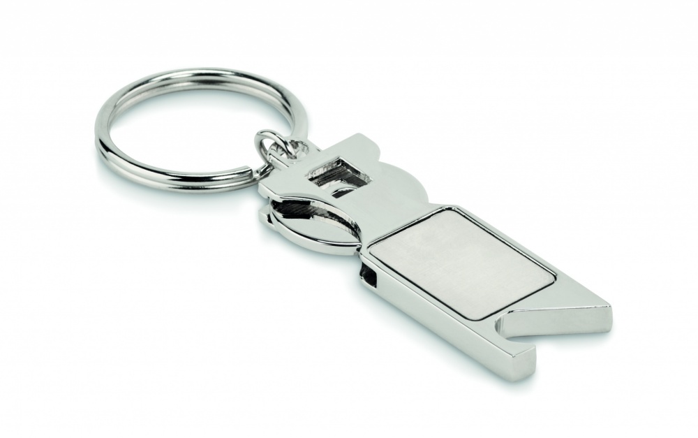 Logotrade promotional merchandise photo of: Euro Token key ring Porvoo