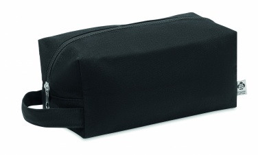 Logo trade promotional giveaways picture of: Canvas cosmetic bag 220 gr/m²