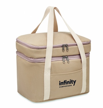 Logo trade corporate gifts image of: Cooler bag canvas 320 gr/m²