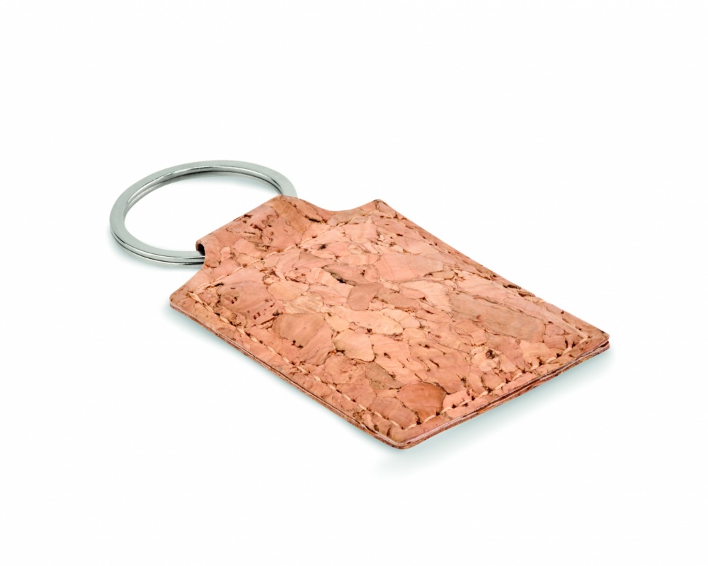 Logotrade promotional item image of: Rectangular cork key ring Imatra