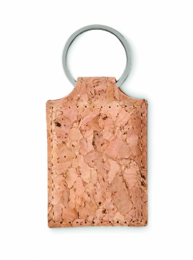 Logo trade promotional gifts image of: Rectangular cork key ring Imatra