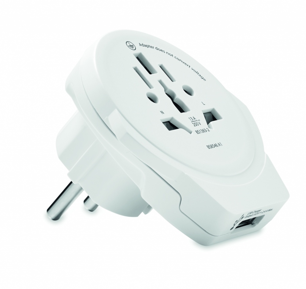 Logo trade advertising products picture of: Skross World to Europe USB 12W