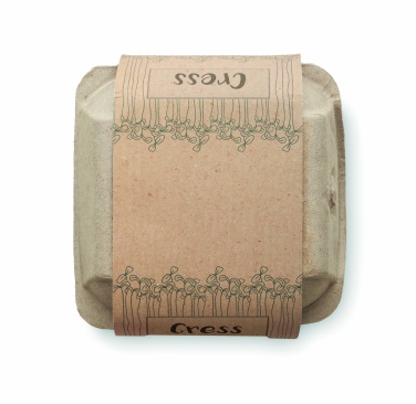 Logo trade promotional giveaways picture of: Egg carton growing kit