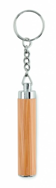 Logo trade promotional gifts picture of: Mini bamboo torch with keyring
