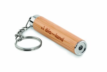 Logotrade promotional merchandise picture of: Mini bamboo torch with keyring