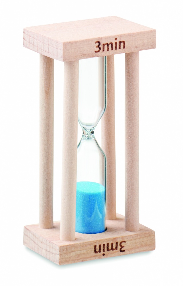 Logotrade corporate gift picture of: Wooden sand timer 3 minutes