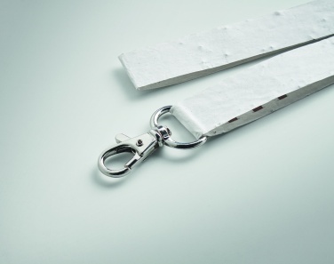 Logo trade promotional giveaway photo of: Seed paper lanyard w/hook