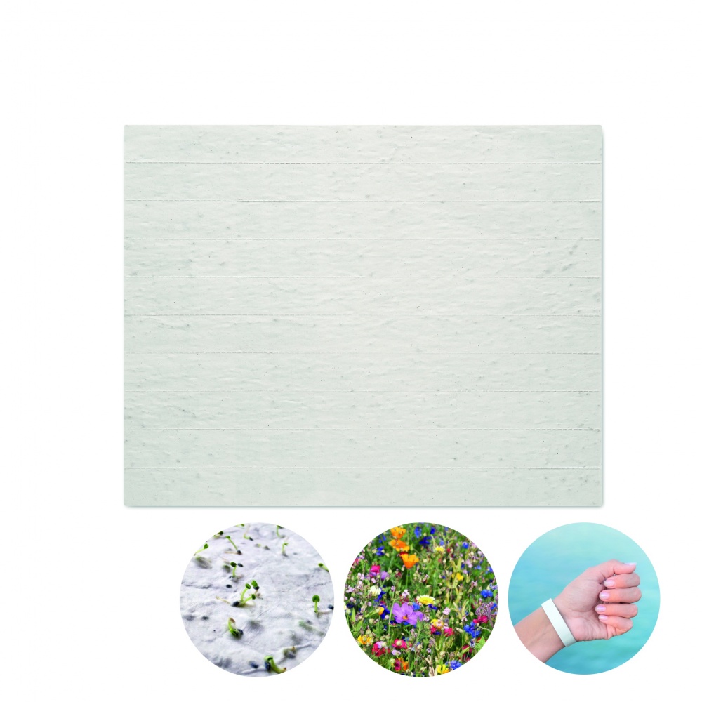 Logotrade corporate gifts photo of: Sheet of seed paper wristbands