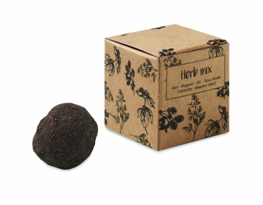 Logo trade advertising products picture of: Herb seed bomb in carton box