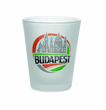 Logo trade business gifts image of: Sublimation shot glass 44ml