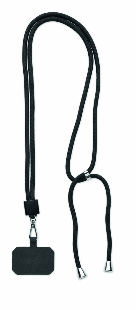 Logotrade promotional merchandise picture of: RPET Phone holder lanyard