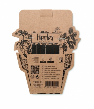Logo trade promotional giveaways image of: Herb seeds sticks