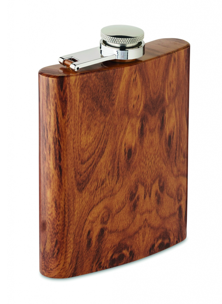 Logo trade promotional giveaways image of: Slim hip flask 190 ml