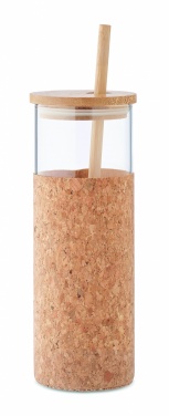 Logo trade promotional gift photo of: Glass tumbler sleeve 450 ml