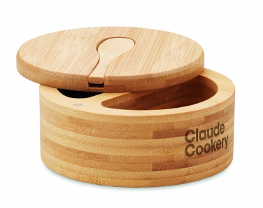 Logo trade promotional giveaways picture of: Salt and pepper bamboo box