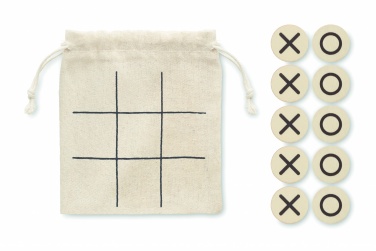Logo trade promotional merchandise image of: Wooden tic tac toe
