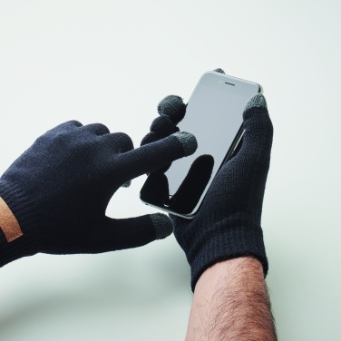 Logotrade promotional item picture of: RPET tactile gloves
