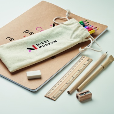Logo trade promotional products picture of: Kids drawing set in drawstring