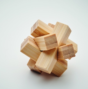 Logo trade promotional products image of: Bamboo brain teaser star shape