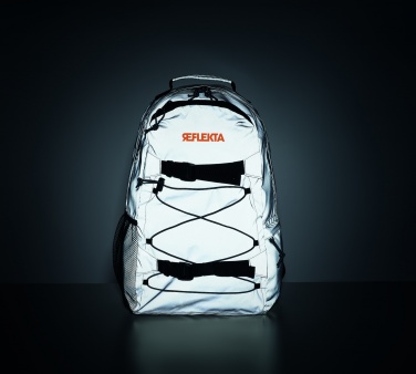 Logo trade promotional giveaways picture of: High reflective backpack 190T