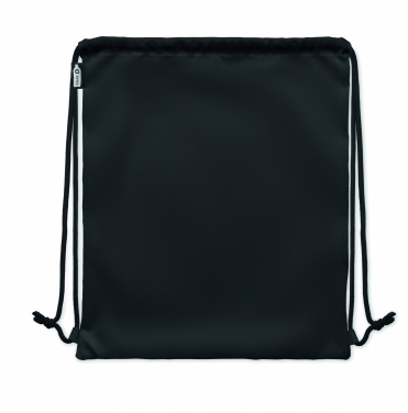 Logo trade promotional gifts image of: Large drawstring bag 300D RPET