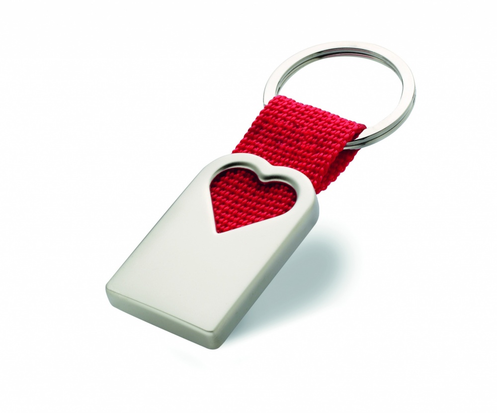 Logotrade promotional giveaways photo of: Heart metal key ring Kemi